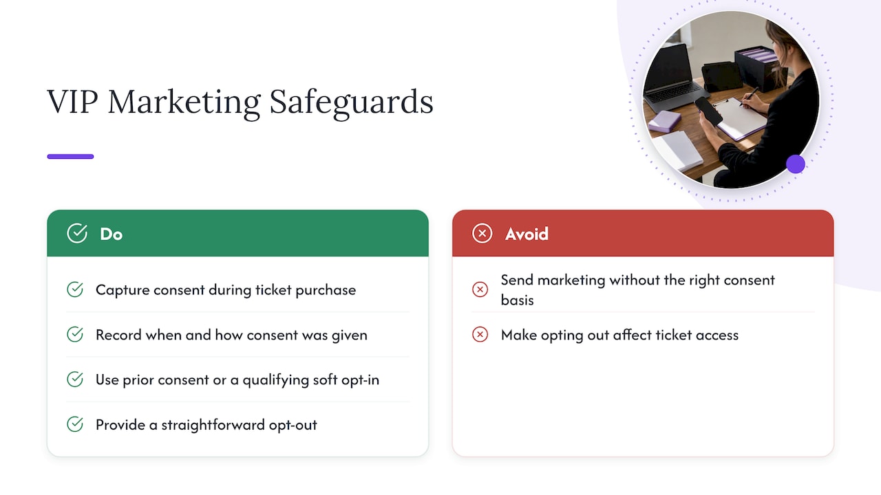 Key safeguards for compliant VIP marketing