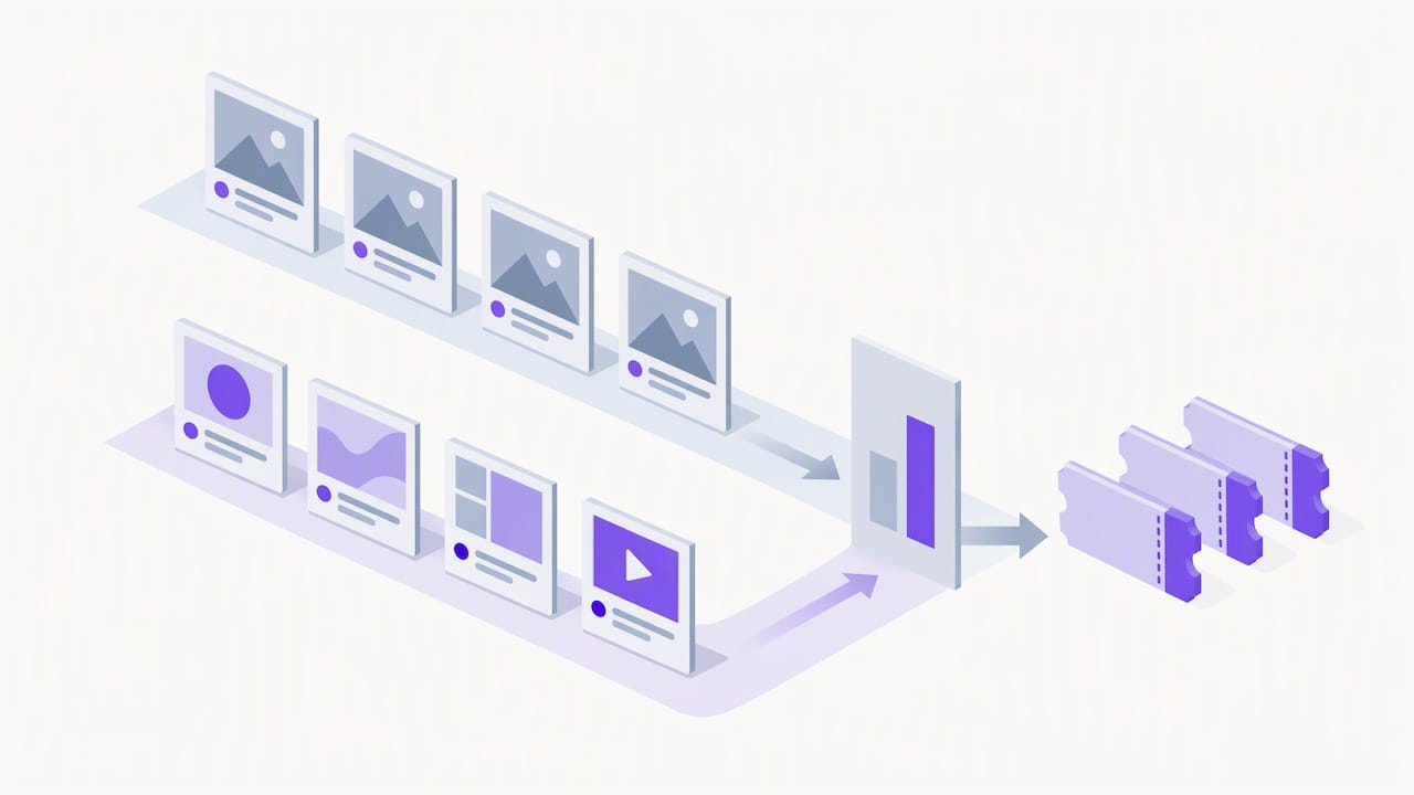 Unchanged control ad compared with new variants