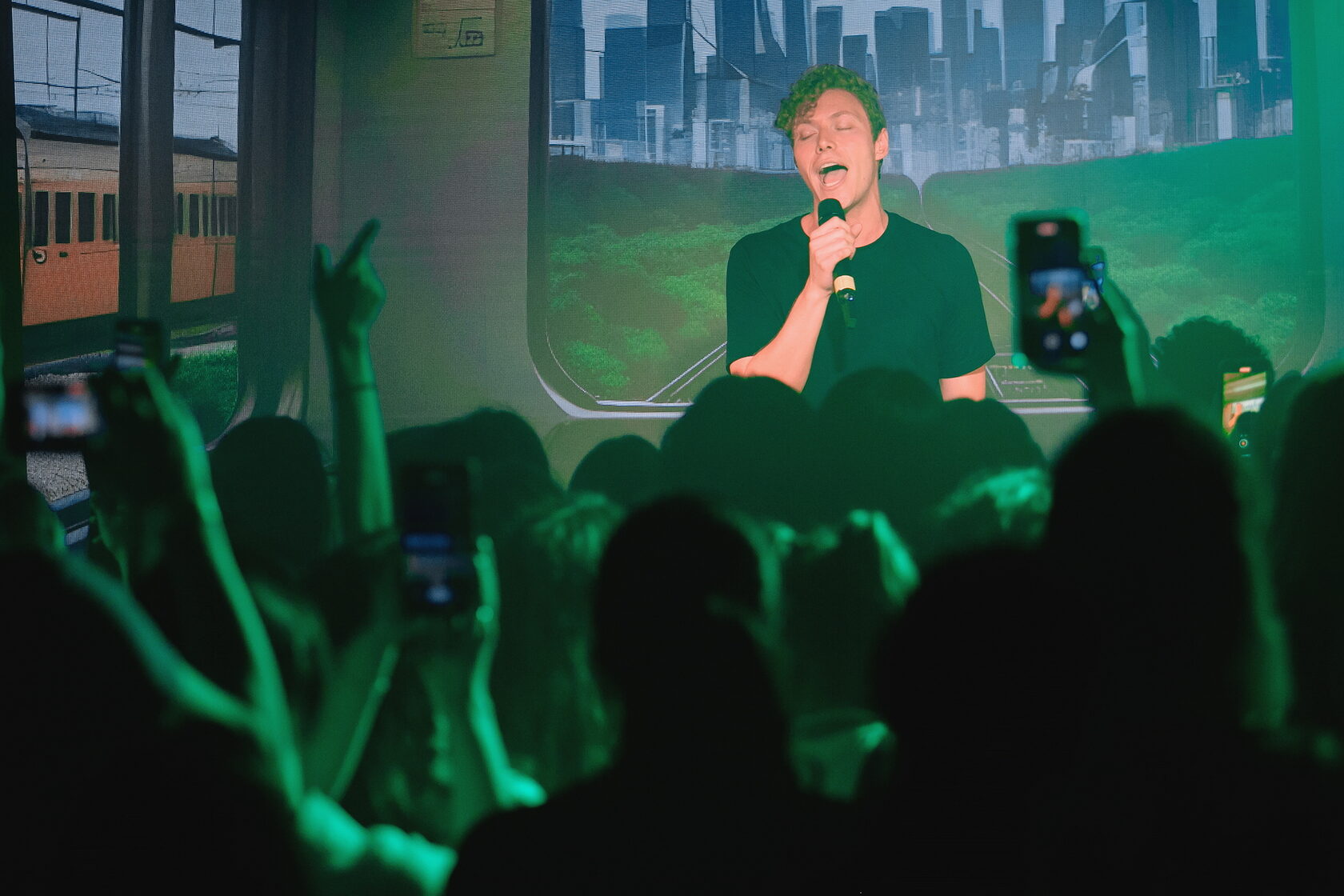 iamnotshane performing on the Maybe My Soulmate Died tour